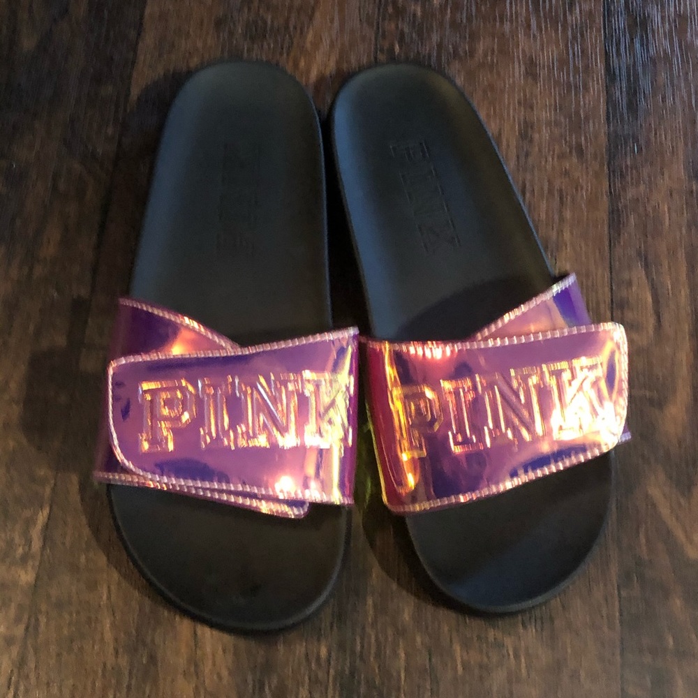 Victoria’s Secret Slides. Medium 7/8. Worn once.